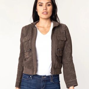 ANTHROPOLOGIE Marrakech Colby Jacquard Bomber Jacket size S